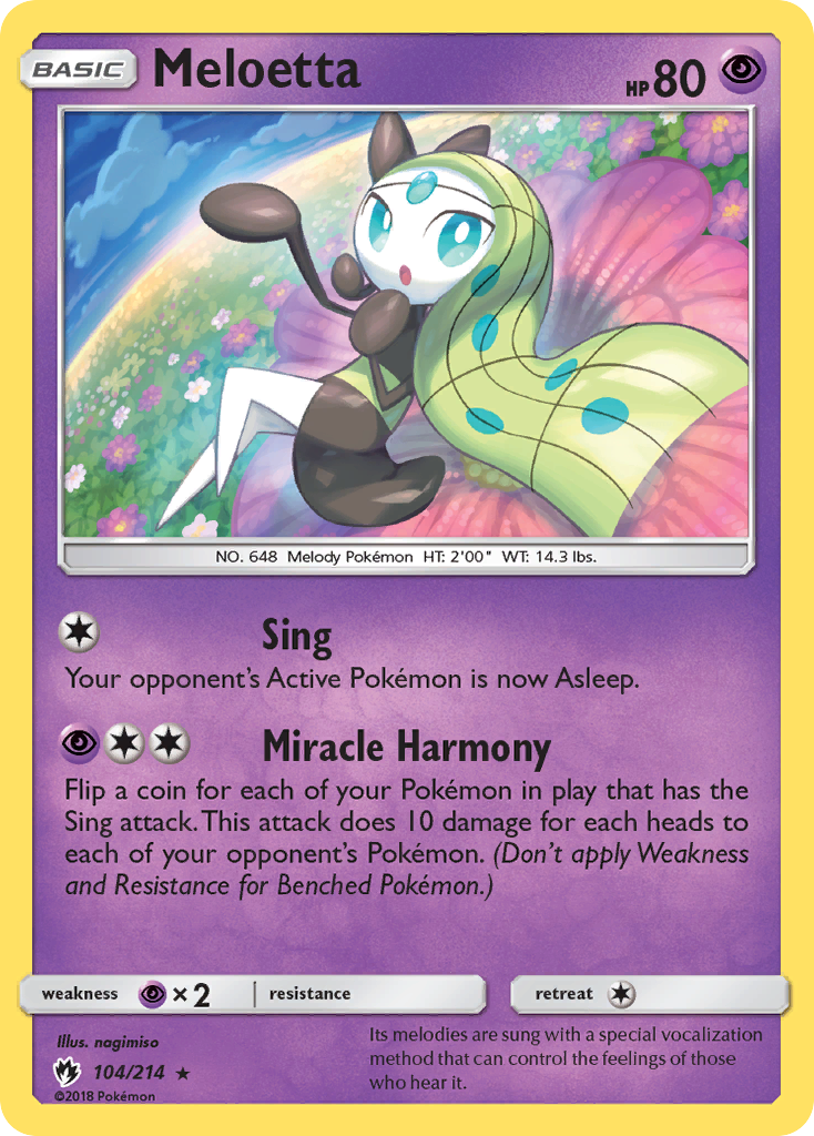 Meloetta (104/214) [Sun & Moon: Lost Thunder] | Exor Games Bridgewater