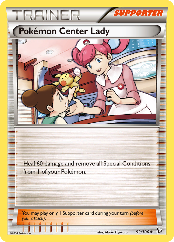 Pokemon Center Lady (93/106) [XY: Flashfire] | Exor Games Bridgewater