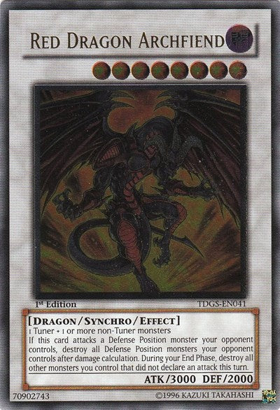 Red Dragon Archfiend (UTR) [TDGS-EN041] Ultimate Rare | Exor Games Bridgewater