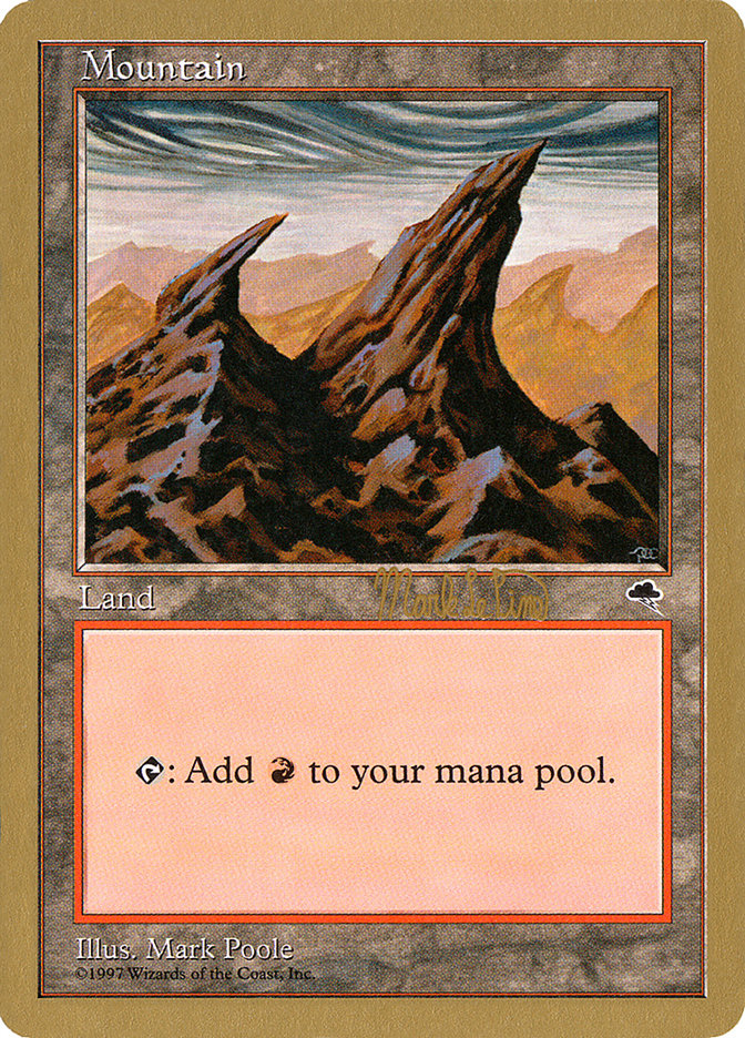 Mountain (mlp344) (Mark Le Pine) [World Championship Decks 1999] | Exor Games Bridgewater