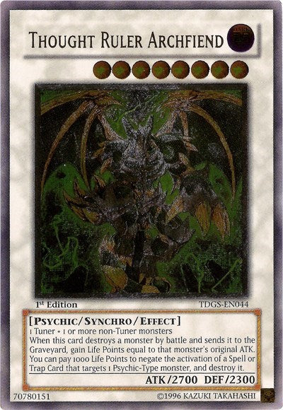 Thought Ruler Archfiend (UTR) [TDGS-EN044] Ultimate Rare | Exor Games Bridgewater