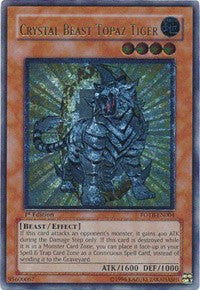 Crystal Beast Topaz Tiger (UTR) [FOTB-EN004] Ultimate Rare | Exor Games Bridgewater