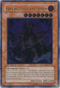 Great Shogun Shien (UTR) [STON-EN013] Ultimate Rare | Exor Games Bridgewater