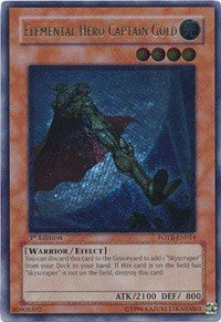 Elemental Hero Captain Gold (UTR) [FOTB-EN014] Ultimate Rare | Exor Games Bridgewater