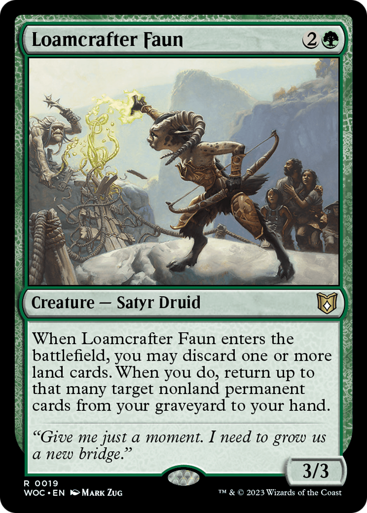 Loamcrafter Faun [Wilds of Eldraine Commander] | Exor Games Bridgewater