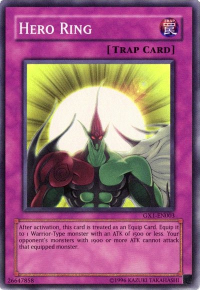 Hero Ring [GX1-EN003] Super Rare | Exor Games Bridgewater