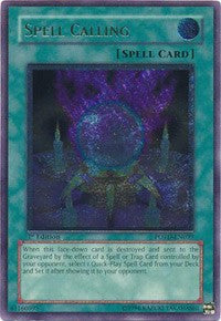 Spell Calling (UTR) [POTD-EN039] Ultimate Rare | Exor Games Bridgewater