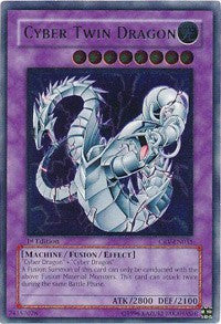 Cyber Twin Dragon (UTR) [CRV-EN035] Ultimate Rare | Exor Games Bridgewater