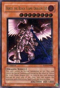 Horus the Black Flame Dragon LV8 (UTR) [SOD-EN008] Ultimate Rare | Exor Games Bridgewater