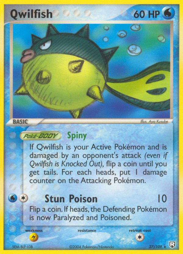 Qwilfish (27/109) [EX: Team Rocket Returns] | Exor Games Bridgewater