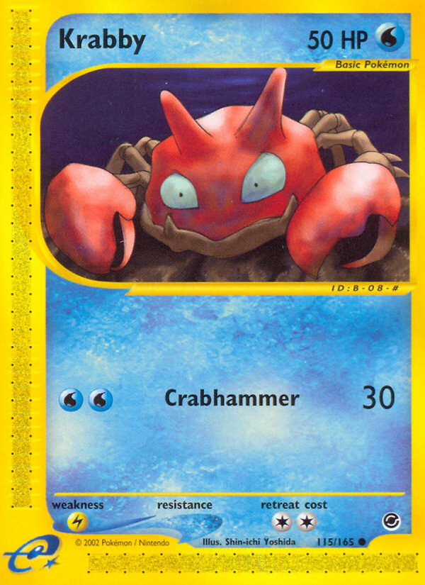 Krabby (115/165) [Expedition: Base Set] | Exor Games Bridgewater