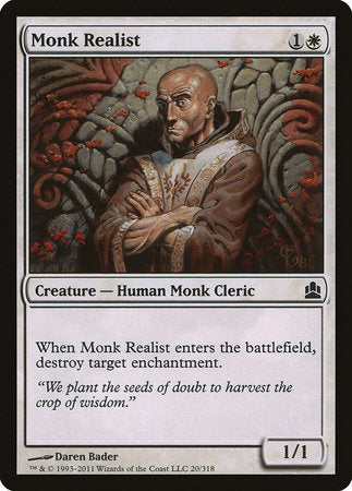 Monk Realist [Commander 2011] | Exor Games Bridgewater