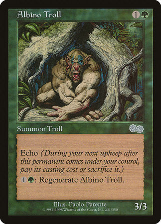 Albino Troll [Urza's Saga] | Exor Games Bridgewater