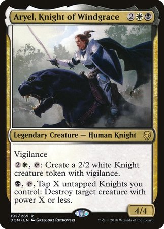 Aryel, Knight of Windgrace [Dominaria] | Exor Games Bridgewater