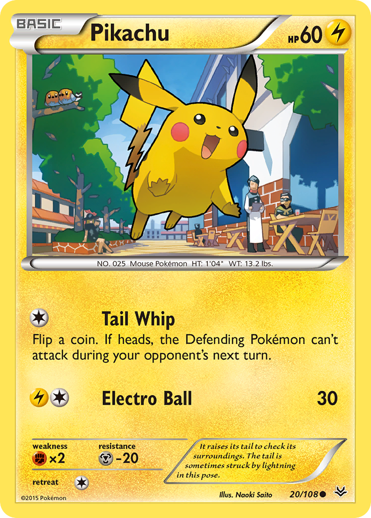 Pikachu (20/108) [XY: Roaring Skies] | Exor Games Bridgewater