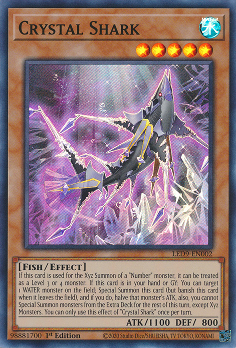 Crystal Shark [LED9-EN002] Super Rare | Exor Games Bridgewater