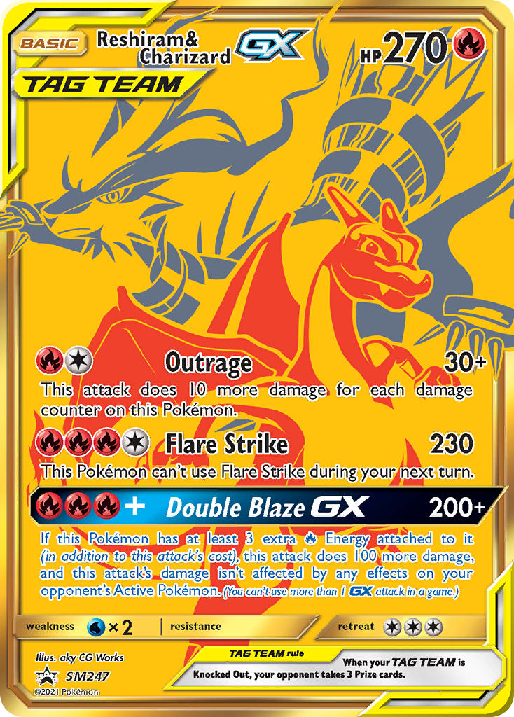 Reshiram & Charizard GX (SM247) [Sun & Moon: Black Star Promos] | Exor Games Bridgewater