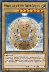 Hieratic Seal of the Sun Dragon Overlord [GAOV-EN002] Common | Exor Games Bridgewater