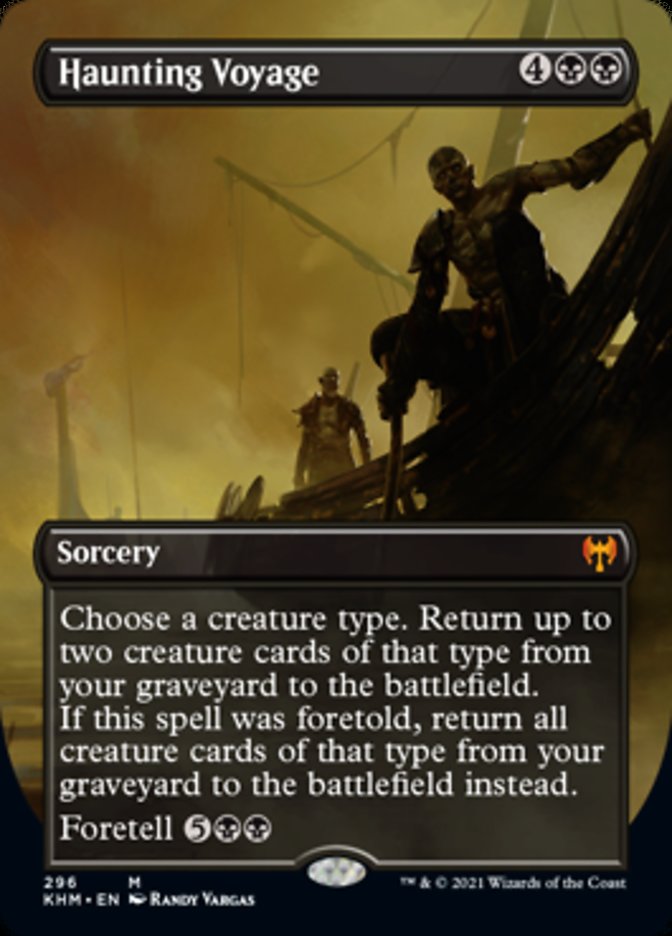 Haunting Voyage (Borderless Alternate Art) [Kaldheim] | Exor Games Bridgewater