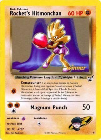 Rocket's Hitmonchan (9) (Jumbo Card) [Best of Promos] | Exor Games Bridgewater