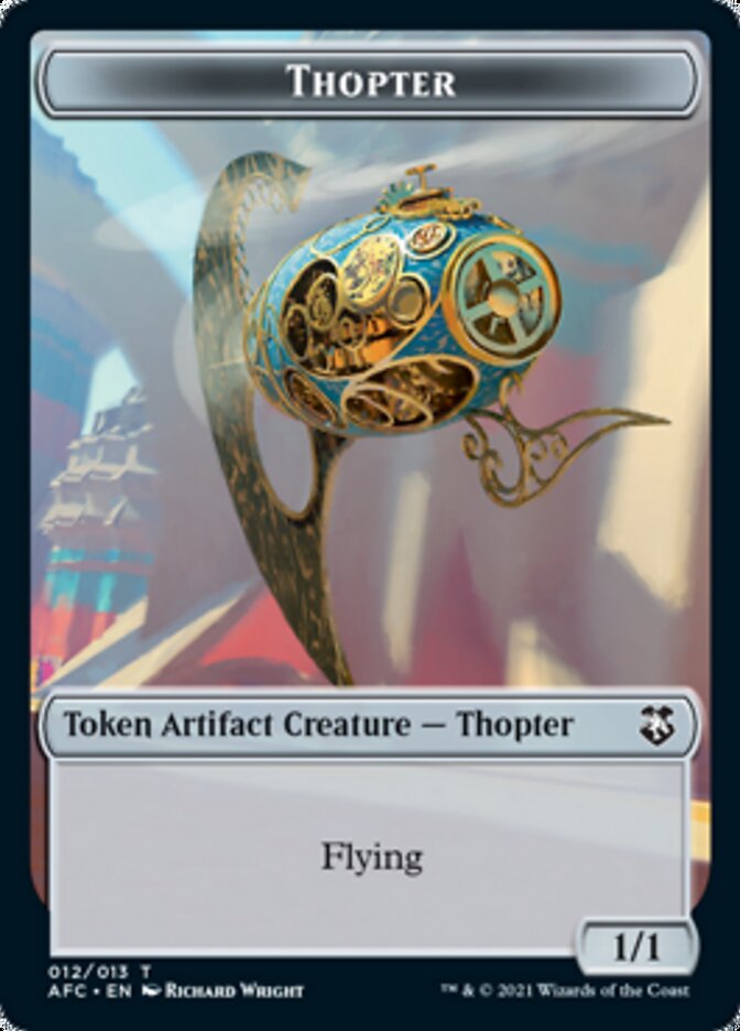 Thopter // Treasure Double-sided Token [Dungeons & Dragons: Adventures in the Forgotten Realms Commander Tokens] | Exor Games Bridgewater