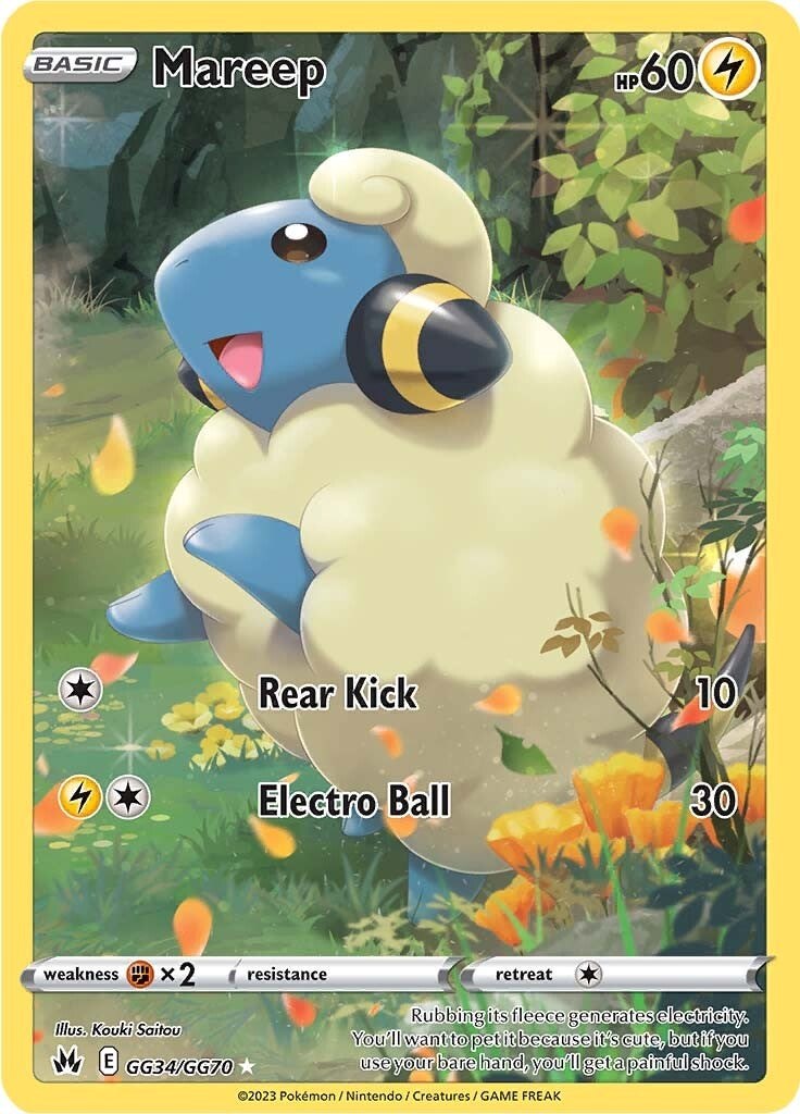 Mareep (GG34/GG70) [Sword & Shield: Crown Zenith] | Exor Games Bridgewater