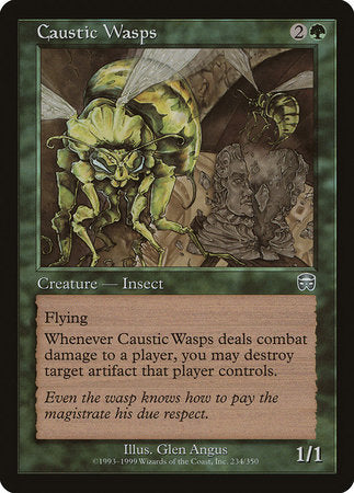 Caustic Wasps [Mercadian Masques] | Exor Games Bridgewater