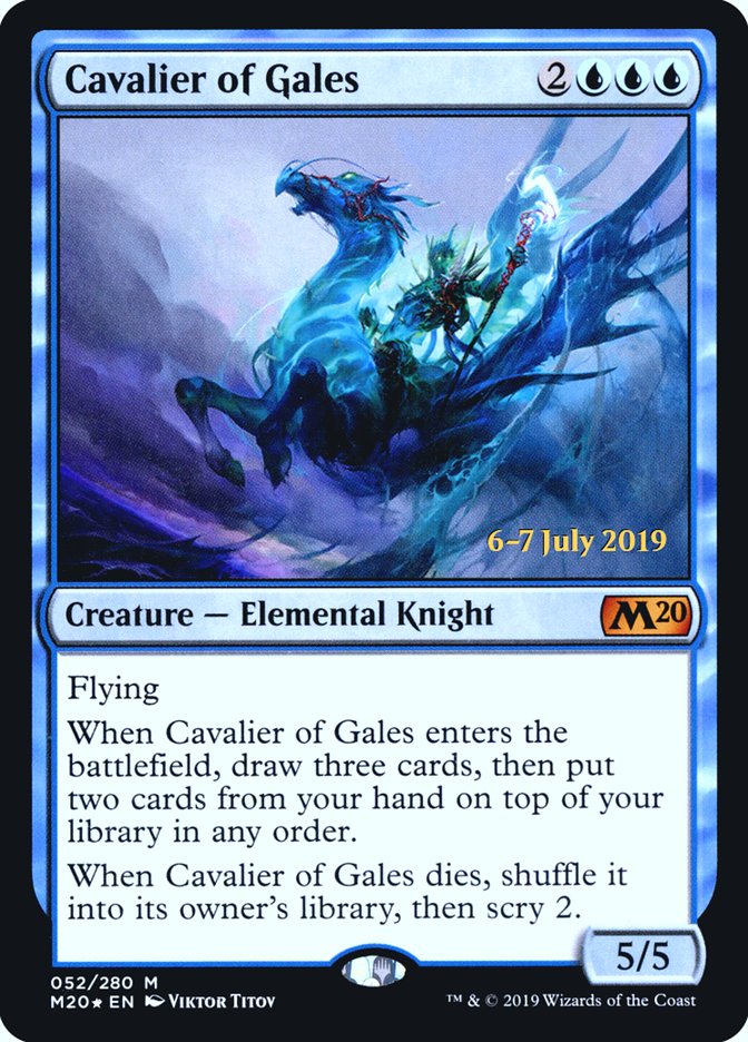 Cavalier of Gales  [Core Set 2020 Prerelease Promos] | Exor Games Bridgewater