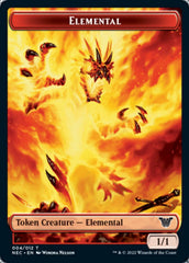 Elemental // Spirit (009) Double-sided Token [Kamigawa: Neon Dynasty Commander Tokens] | Exor Games Bridgewater
