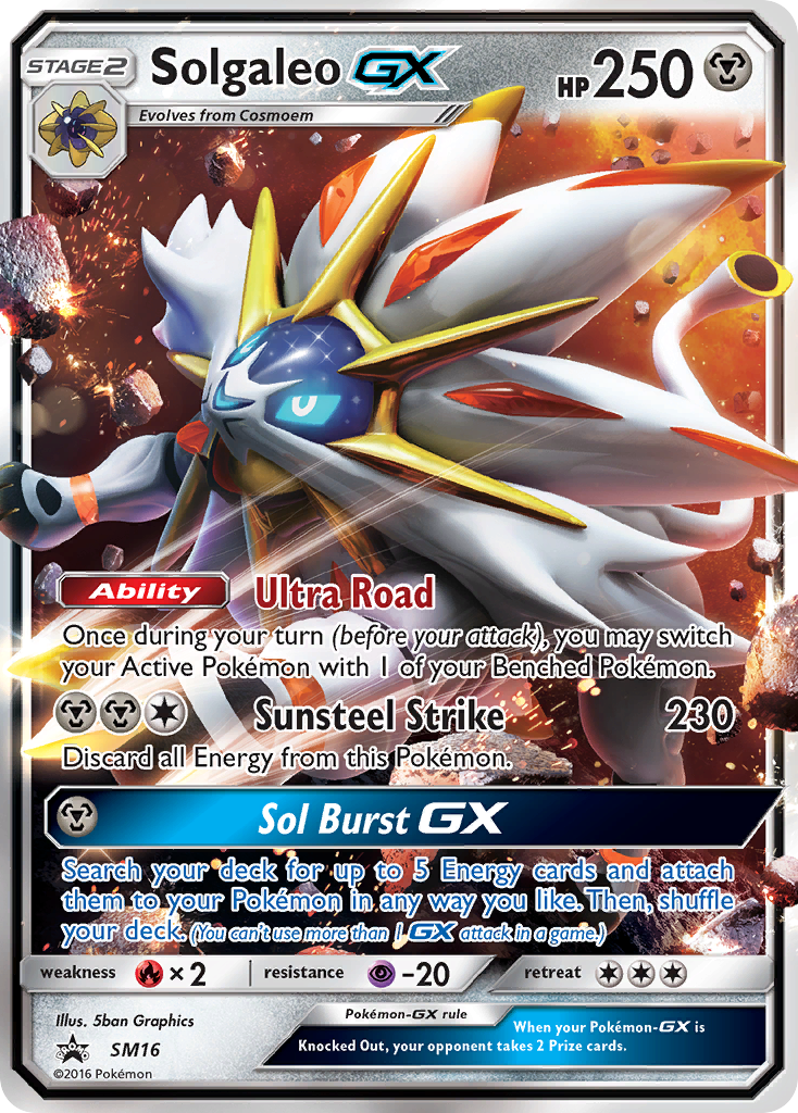 Solgaleo GX (SM16) [Sun & Moon: Black Star Promos] | Exor Games Bridgewater