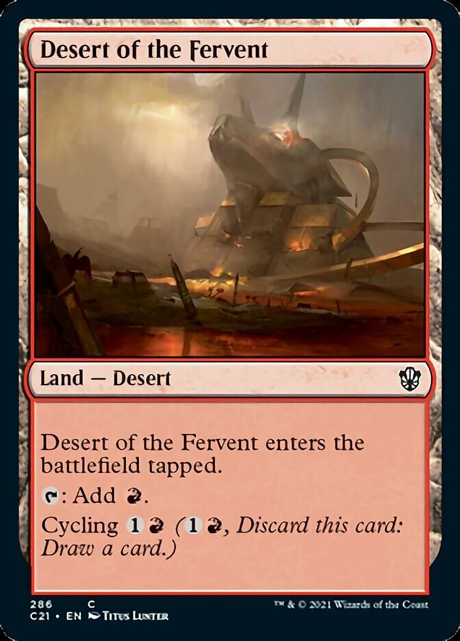 Desert of the Fervent [Commander 2021] | Exor Games Bridgewater