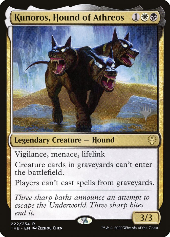 Kunoros, Hound of Athreos (Promo Pack) [Theros Beyond Death Promos] | Exor Games Bridgewater