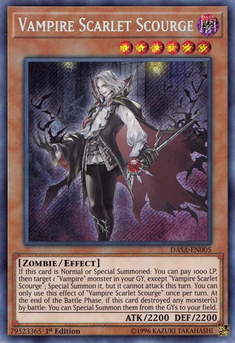 Vampire Scarlet Scourge [DASA-EN005] Secret Rare | Exor Games Bridgewater