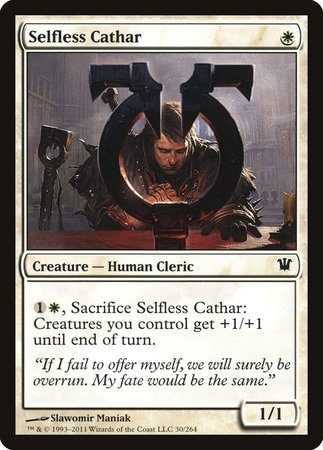 Selfless Cathar [Innistrad] | Exor Games Bridgewater