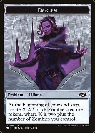 Emblem - Liliana, the Last Hope [Mythic Edition Tokens] | Exor Games Bridgewater