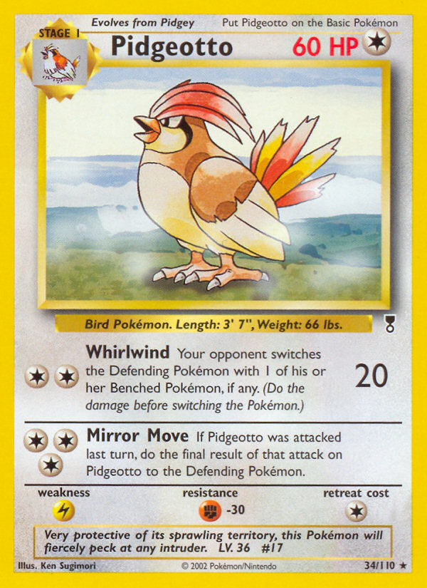 Pidgeotto (34/110) [Legendary Collection] | Exor Games Bridgewater