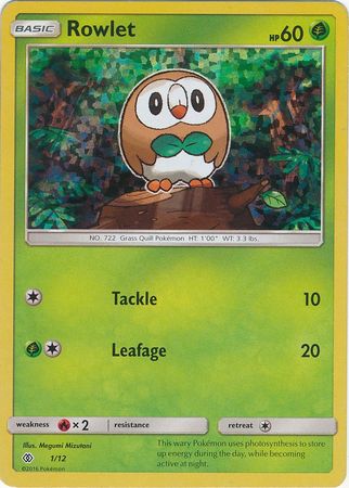 Rowlet (1/12) [McDonald's Promos: 2017 Collection] | Exor Games Bridgewater