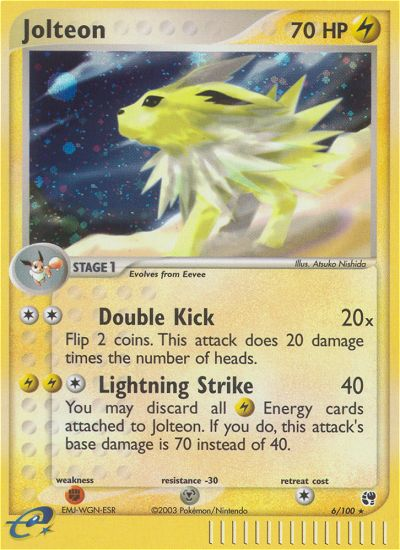 Jolteon (6/100) [EX: Sandstorm] | Exor Games Bridgewater