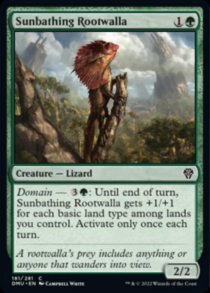 Sunbathing Rootwalla [Dominaria United] | Exor Games Bridgewater
