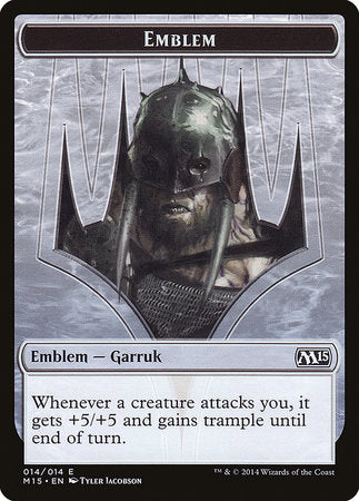 Emblem - Garruk, Apex Predator [Magic 2015 Tokens] | Exor Games Bridgewater