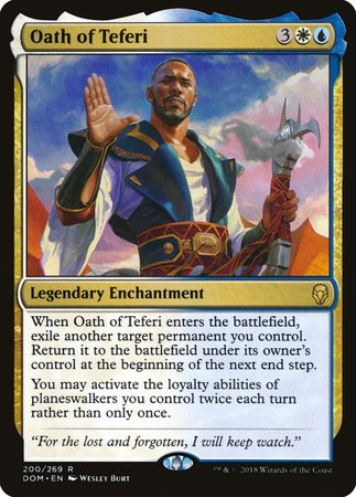 Oath of Teferi [Dominaria] | Exor Games Bridgewater