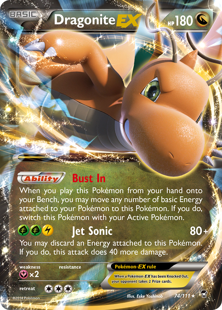 Dragonite EX (74/111) [XY: Furious Fists] | Exor Games Bridgewater