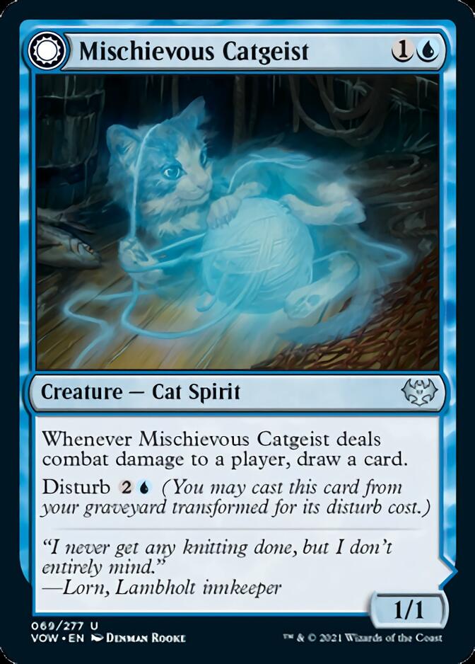 Mischievous Catgeist // Catlike Curiosity [Innistrad: Crimson Vow] | Exor Games Bridgewater