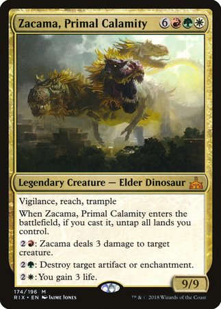 Zacama, Primal Calamity [Rivals of Ixalan] | Exor Games Bridgewater