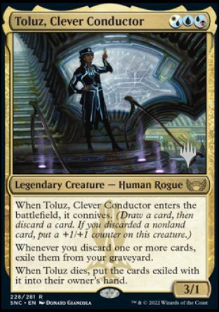 Toluz, Clever Conductor (Promo Pack) [Streets of New Capenna Promos] | Exor Games Bridgewater