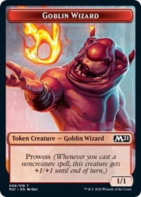 Goblin Wizard // Treasure Double-sided Token [Core Set 2021 Tokens] | Exor Games Bridgewater