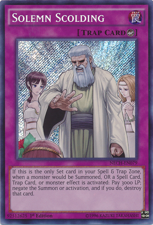 Solemn Scolding [NECH-EN079] Secret Rare | Exor Games Bridgewater