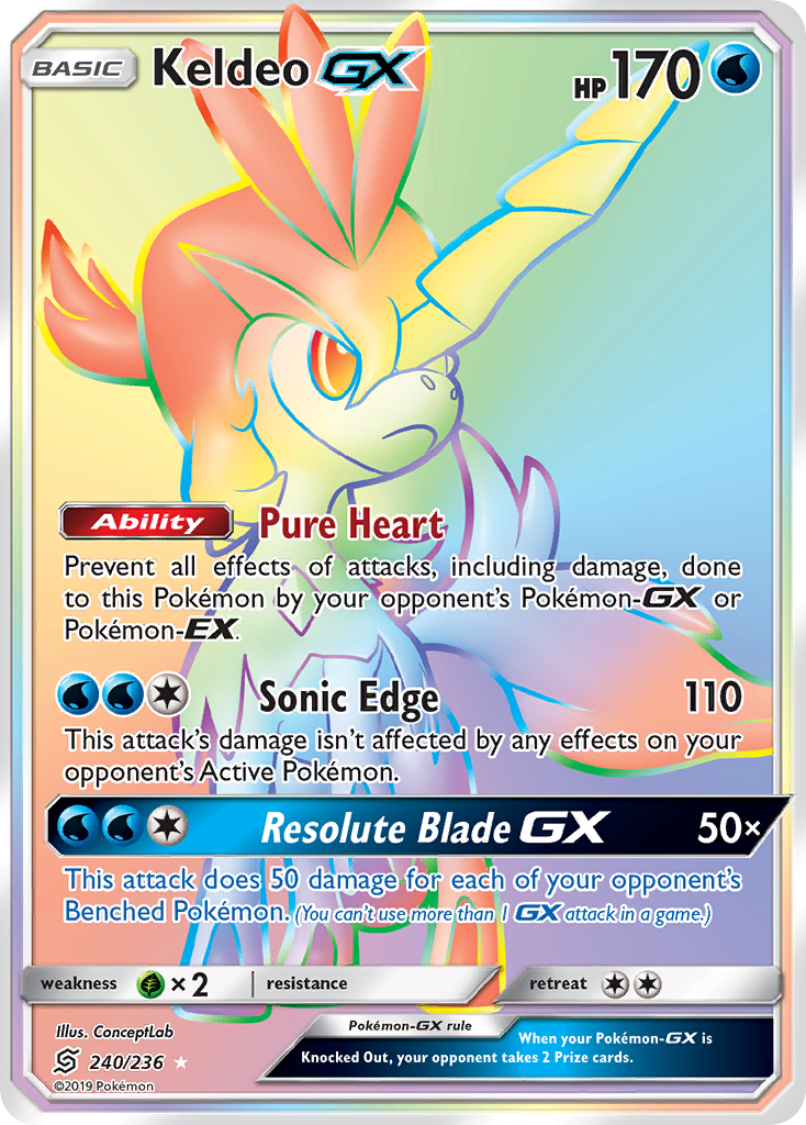 Keldeo GX (240/236) [Sun & Moon: Unified Minds] | Exor Games Bridgewater