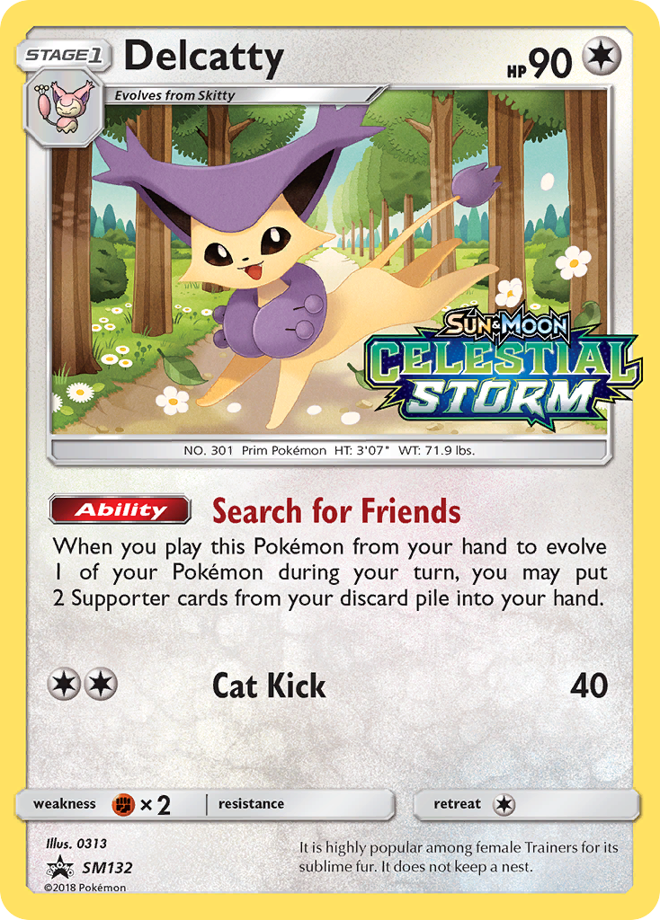 Delcatty (SM132) [Sun & Moon: Black Star Promos] | Exor Games Bridgewater