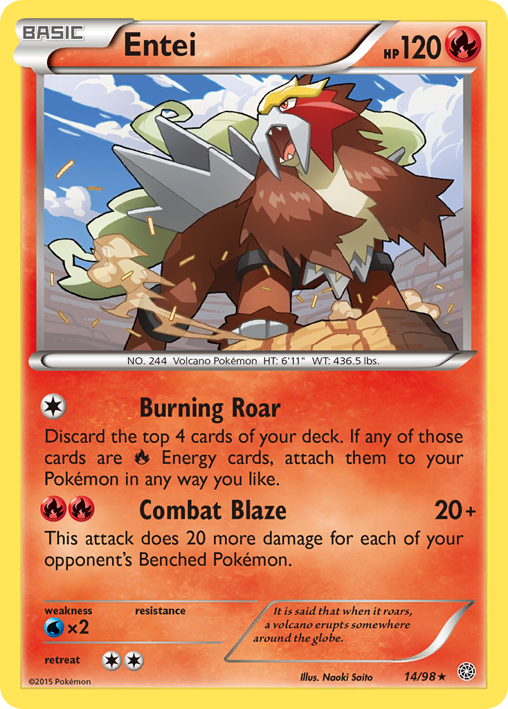 Entei (14/98) [XY: Ancient Origins] | Exor Games Bridgewater